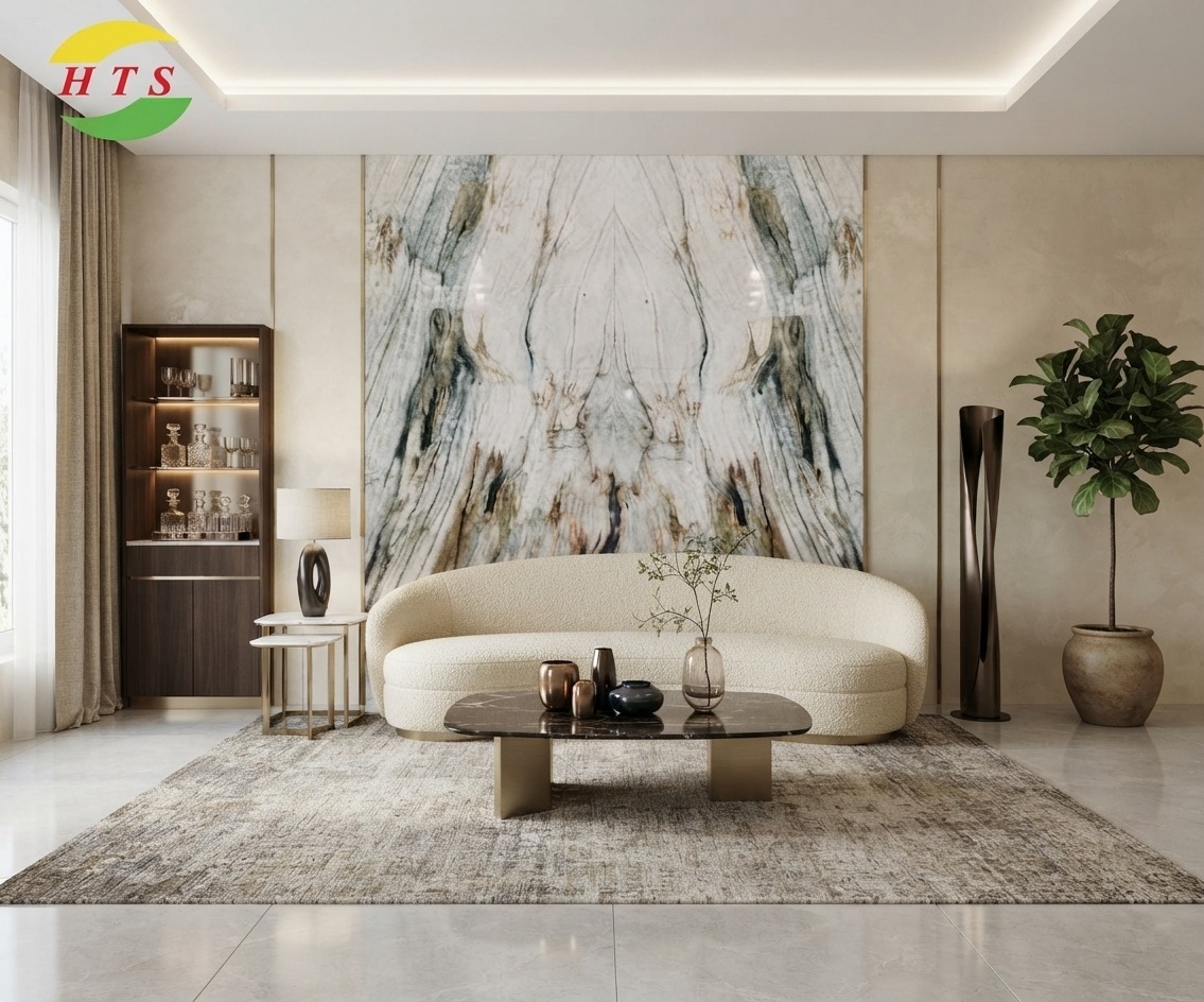 tranh đá đối xứng thạch anh